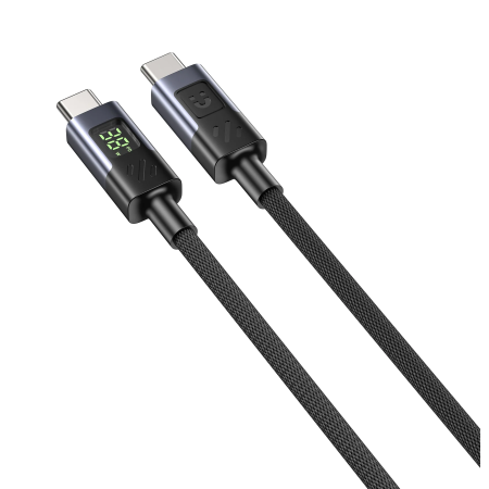 Unitek USB-C Cable PD60W Braided with Display 1.0m C14158A-1M
