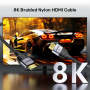 Unitek HDMI 2.1 Cable 8K60Hz Braided 8.0m C11093RGY-8M