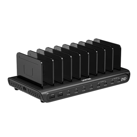 Unitek Charge Station 240W 10-Port 8xUSB-C + 2xUSB-A P1230CBK01-UK