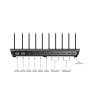 Unitek Charge Station 240W 10-Port 8xUSB-C + 2xUSB-A P1230CBK01-UK
