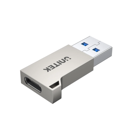 Unitek USB3.1 Type-C Female to Type-A Male 5Gbps Adapter Silver A1034NI