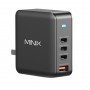 MINIX GaN Wall Charger Travel 165W 3 xUSB-C/1xUSB-A P165