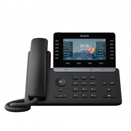 Yealink IP Phone Desktop PoE 5.5'' Gigabit, Color Screen, USB, Expansion, Bluetooth & Wi-Fi T85W