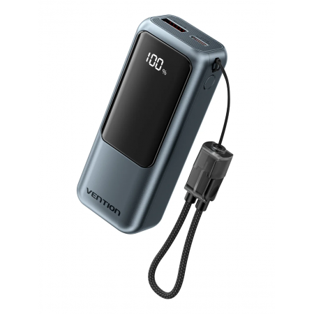 Vention Powerbank 10000mAh 22.5W Built-in USB-C Lanyard + Display FKOH0