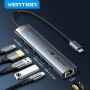 Vention HUB USB-C 1xUSB-C 3.2/2xUSB3.0/HDMI 4K60Hz/Gb/PD TGNHB