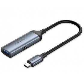 Vention Converter USB-C M to USB-A F & 100W PD CCBHB