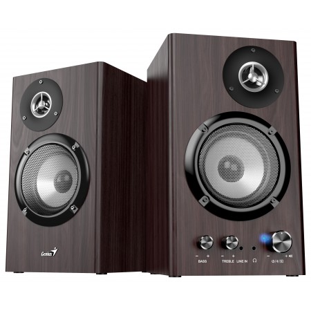 Genius PC Speakers 2.0 50W Aux & BT SP-HF1812BT Brown Wood