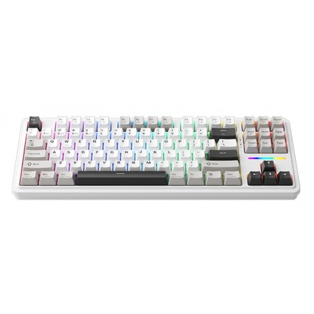 Machenike Wireless Gaming Keyboard ,Wired,Bluetooth,2.4G, Linear Silver Switches,4000 mAh battery, KG87