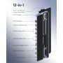 Baseus IT USB Hub 12-in-1 Laptop Docking Station 2xUSB-C/2x4KHDMI/1x4KDP/2xUSBC/3xUSB-A/SD/RJ45/PD100W
