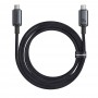Baseus Crystal Shine USB 3.2 Full-Featured Fast-Charging Data Cable USB-C to USB-C 100W 1.5m 20Gb Cluster Black