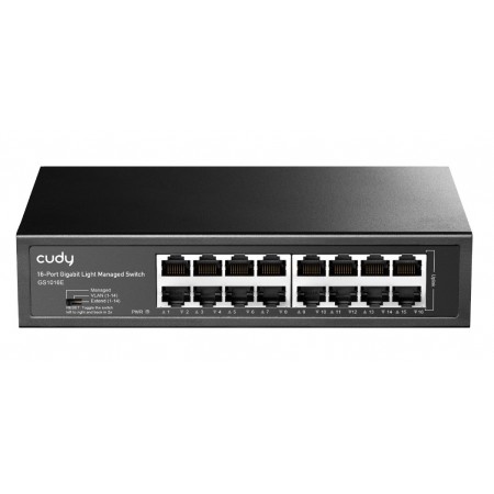 Cudy Switch Gigabit Ethernet Light Managed 16-Port GS1016E