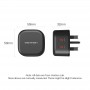 Vention Charger Wall GaN 45W 2xUSBC Black FESB0-UK