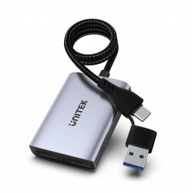 Unitek Converter USB-A/USB-C to Dual HDMI 1080P MST Win/Mac V1427A