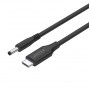 Unitek UCL USB-C to DC Cable 1.8m 65W for Lenovo 4.0x1.7mm C14118BK