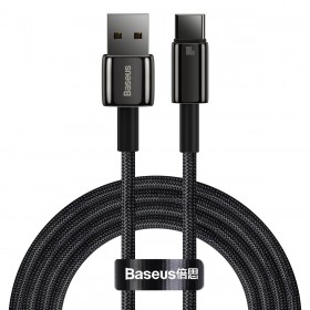 Baseus Cable USB-C to USB-A Tungsten Gold 100W 2.0m Blk