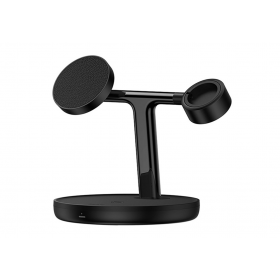 Baseus Charger Desktop Wireless 20W 3-in-1 SWAN Black