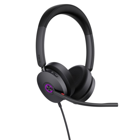 Yealink Headset Wired USB 4-Mic Noise Cancelling Hybrid ANC USB-C/A UH48 Dual Teams