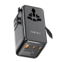 MINIX Gan Wall Charger Travel 100W with Retractable USB-C cable TP100C
