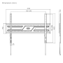 Brateck TV Mount 60x40 Fixed 75kg KL38-46F