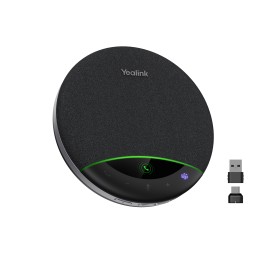 Yealink Speakerphone Bluetooth Portable, AI Microphone, 5m Voice Pickup, DaisyChain, LCD  & BT Dongle SP96 USB-C/A