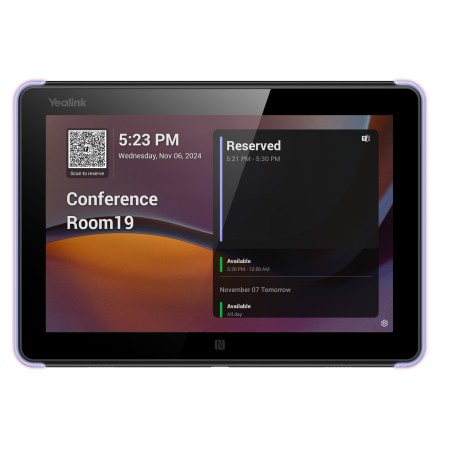Yealink Teams Room Scheduling Panel for Booking & Status with 8'' Touch, PoE, Wi-Fi/BT, RFID/NFC RoomPanelE2