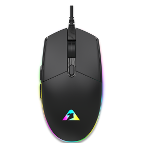 Armaggeddon Gaming Mouse Wired 12800CPI Silent RAVEN III SIGMA STEALTH Black