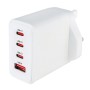 Mercury POWER Wall Charger 65W 3xUSBC 1xUSBA White 421.726UK