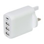 Mercury POWER Wall Charger 35W 3xUSBA 1xUSBC White 421.724UK