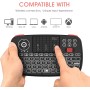 Rii Mini Keyboard Wireless 2.4GHz & Bluetooth with Touchpad, Scrollwheel, Media & L/R Keys i4