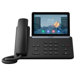Yealink IP Phone Desktop PoE 7'' Gigabit, Color Touch Screen, USB, Expansion, Bluetooth & Wi-Fi T87W