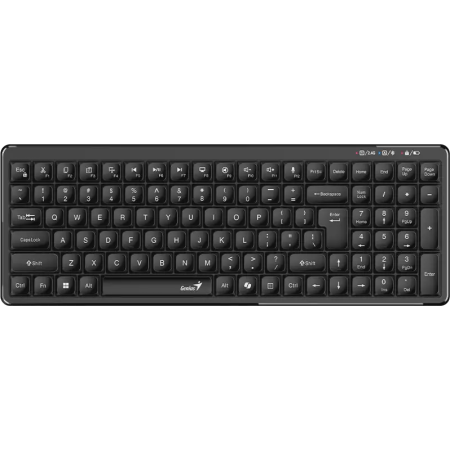 Genius Keyboard Wireless & BT Retro Typewriter Keycaps LuxeMate Q7100BT