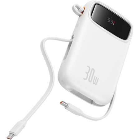 Baseus Powerbank 30W 20000mAh Display QPow 2 White