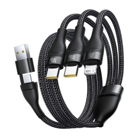 Baseus Cable 3in1 USB-C/USB-C/Light to USB-C /USB A, Flash 3 Series 1.5m Black