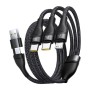 Baseus Cable 3in1 USB-C/USB-C/Light to USB-C /USB A, Flash 3 Series 1.5m Black