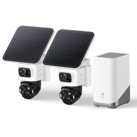 Anker Eufy Security Camera Kit S4 2 x 4K PTZ + Solar Panel + HB3