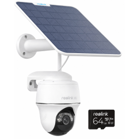 Reolink BP Outdoor Battery Camera 4K PTZ ARGUS PT Dual Ultra (B440) + 6W Panel + 64GB Micro SD (Hard Bundle)