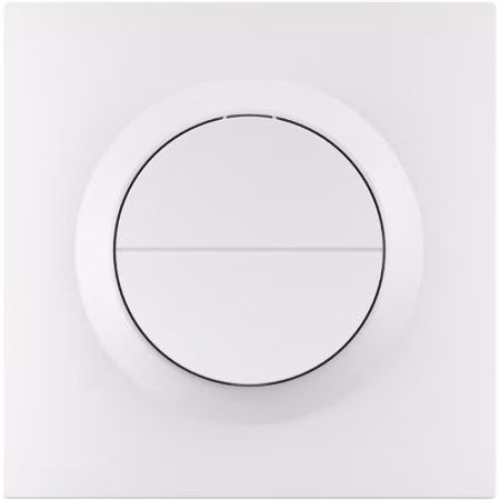 Sonoff Zigbee Smart Wall Mechanical Switch 1-Button 2 Gang White With Matter (no neutral)
