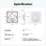 Sonoff Zigbee Smart Wall Mechanical Switch 1-Button 2 Gang White With Matter (no neutral)