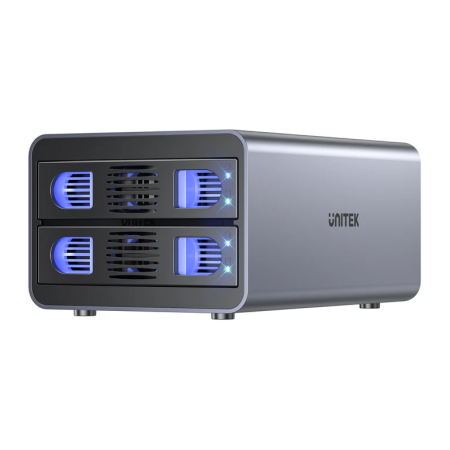 Unitek USB-C 2-Bay External SATA HDD Enclosure with RAID S1308C