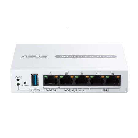 ASUS Router Wired 5-Ports Gigabit VPN Load Balancing Up to 3x WAN VLAN Firewall AiProtection Pro EBG15