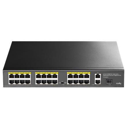 Cudy Switch PoE Fast Ethernet 24 PoE + 2 GbE + 1SFP 300W FS1026PS1
