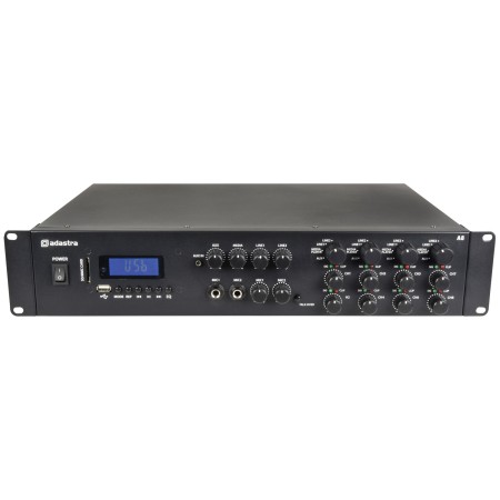 Adastra A8 4 x Independent Stereo Zones Amplfier 8x200W USB/BT/FM 953.408UK