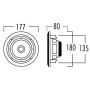 Artsound MDC64 6.5'' Waterproof Speakers Round (pair)