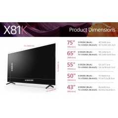 SONY KD50X81K 4K Ultra HD High Dynamic Range HDR Smart TV Google TV