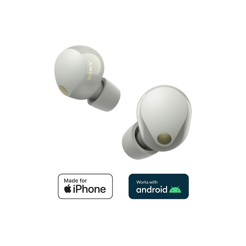 Sony WF1000XM5 Wireless Noise Cancelling Earbuds Silver