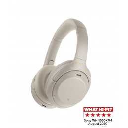 SONY WH-1000XM4 Wireless Bluetooth Noise-Cancelling Headphones - Silver